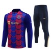 Sudadera De Entrenamiento Barcelona Cremallera De Cuarto 2024-25 Azul - Niño